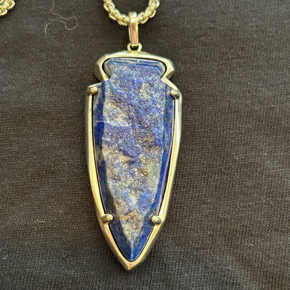 COPY - Kendra Scott lapis & gold necklace - Picture 2 of 3